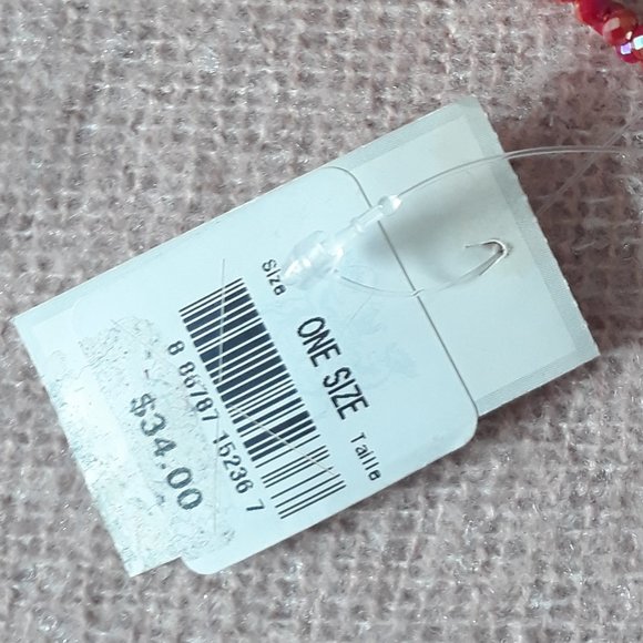 Alex and Ani Wrap Bracelet with Red Beads and Charm Tags. NWT - Picture 8 of 8